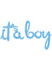Ballon It's a boy bleu