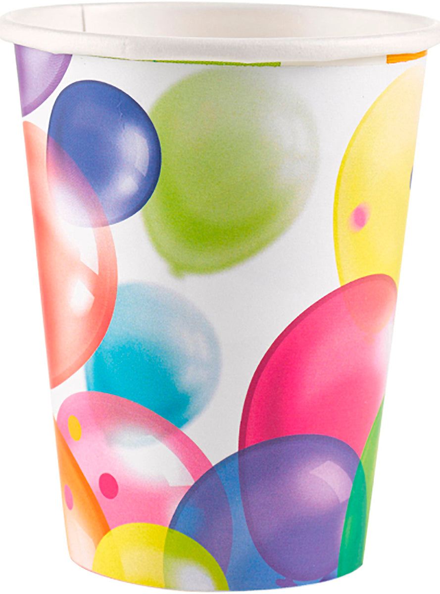 8 gobelets ballons