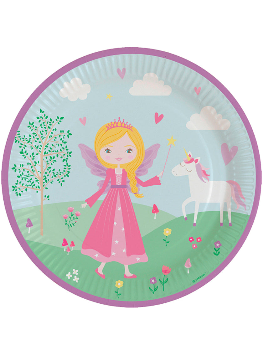 8 assiettes Princesses (23cm)