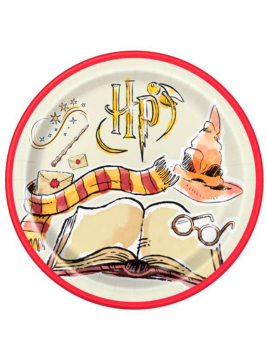 8 assiettes Harry Potter (23 cm) - Harry Potter World