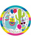 8 assiettes Lama Birthday (23 cm)