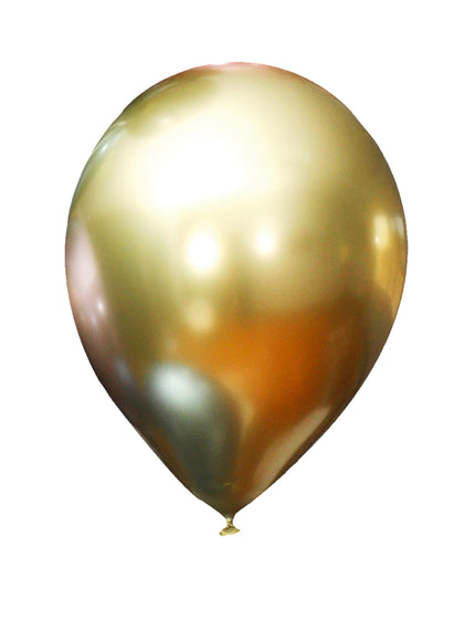 10 ballons dorés métallisés - Gamme couleur unie