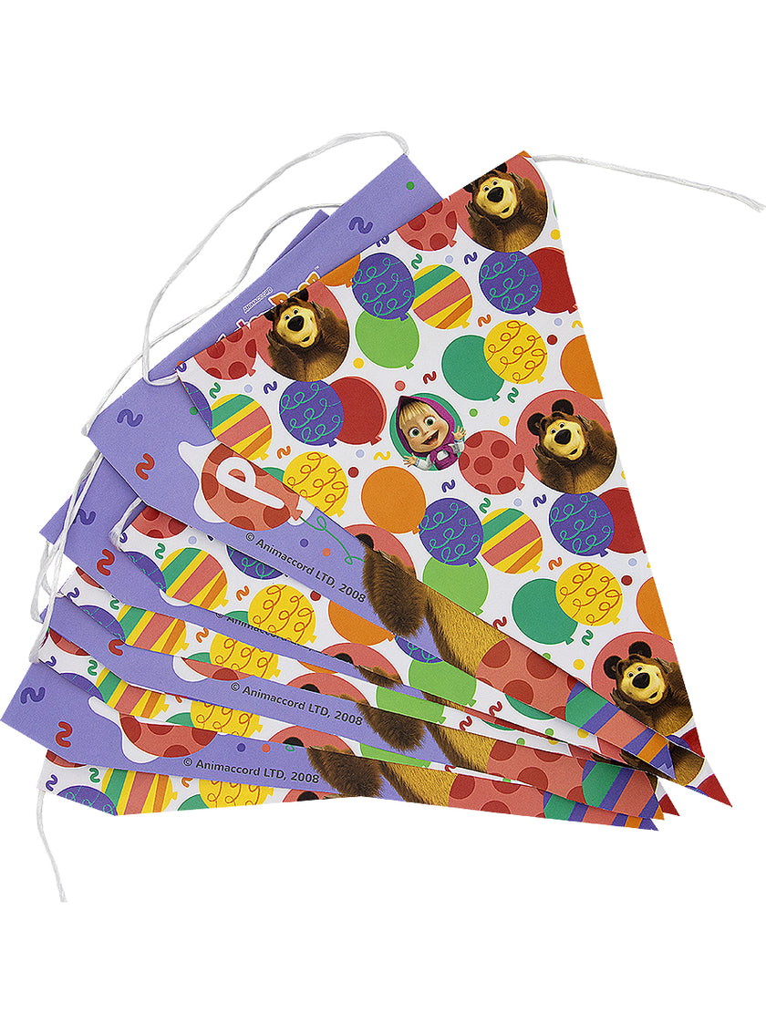 Guirlande de fanions Masha et Michka