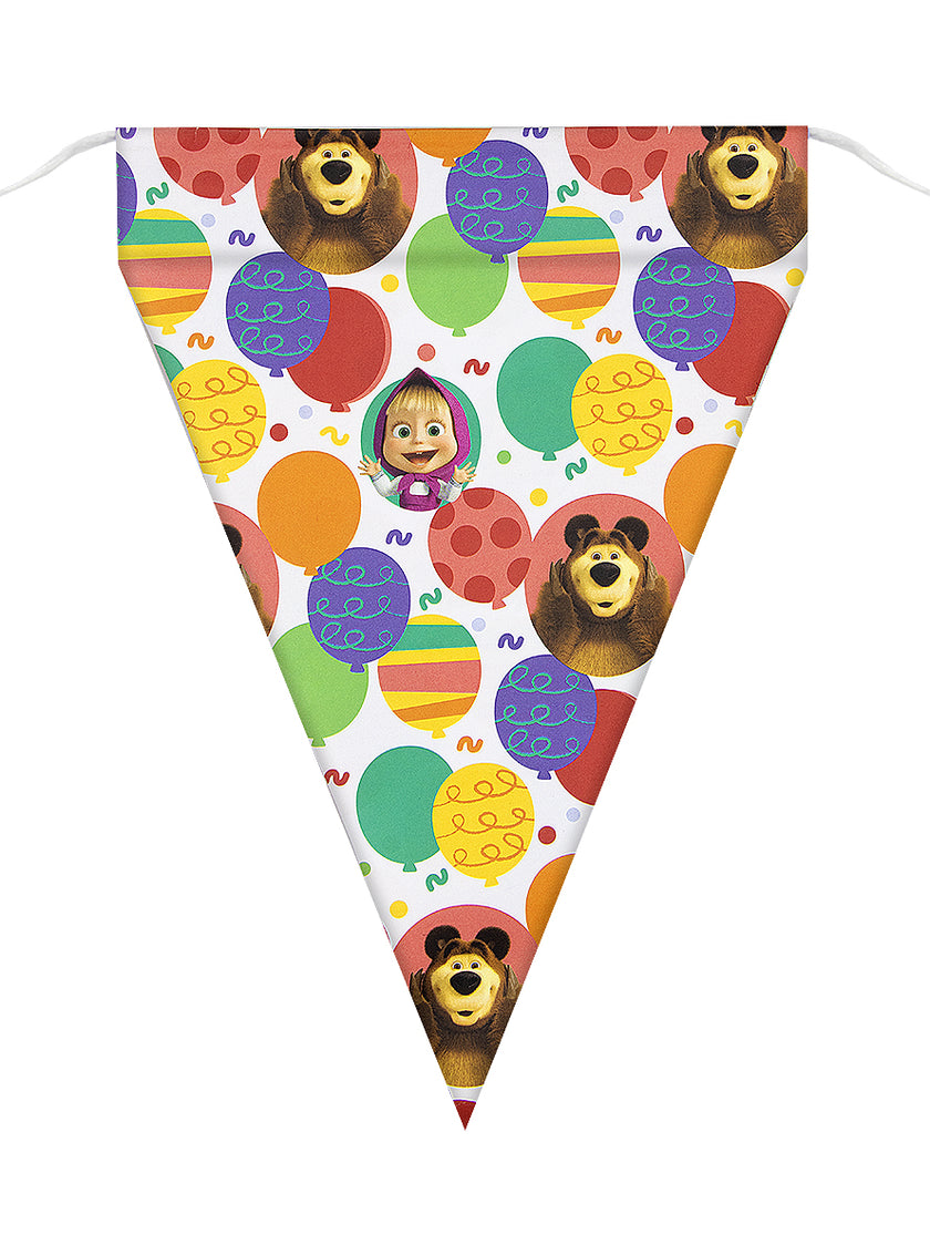 Guirlande de fanions Masha et Michka