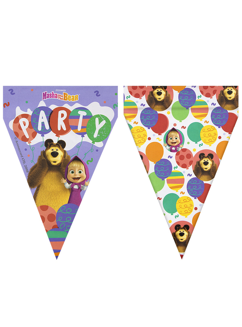 Guirlande de fanions Masha et Michka