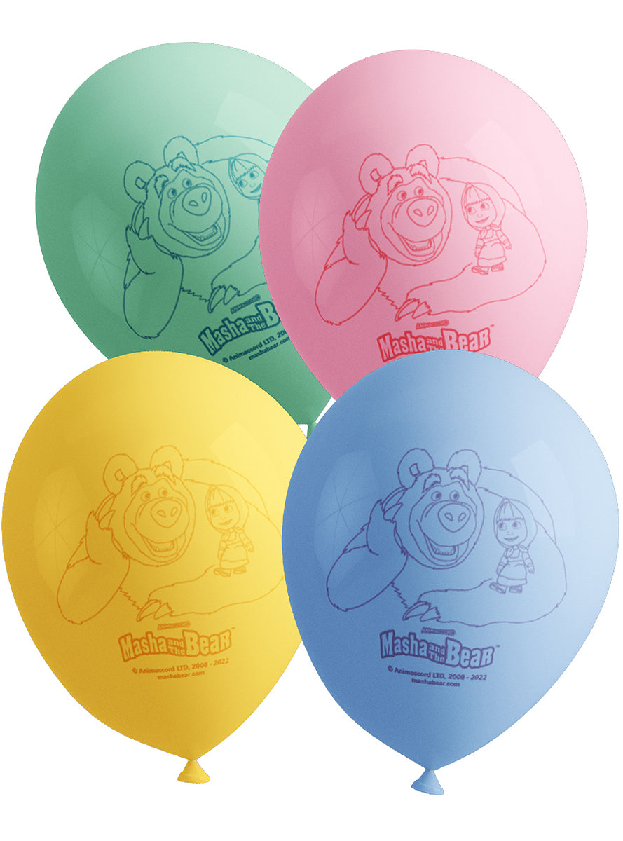 8 ballons  Masha et Michka