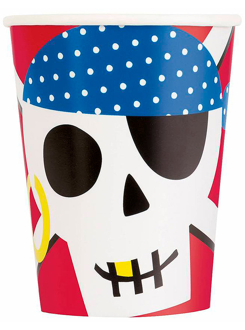 8 gobelets pirates - Ahoy Pirate