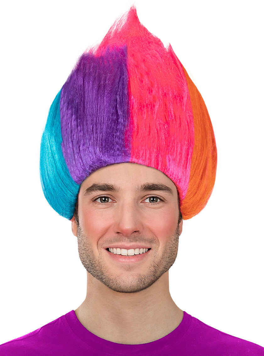 Perruque arc-en-ciel - Trolls