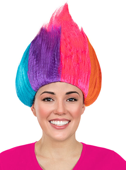 Perruque arc-en-ciel - Trolls