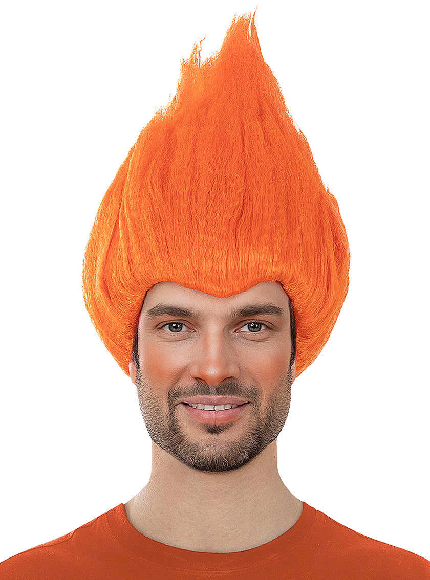 Perruque orange - Trolls