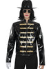 Perruque raide et lunettes de Michael Jackson
