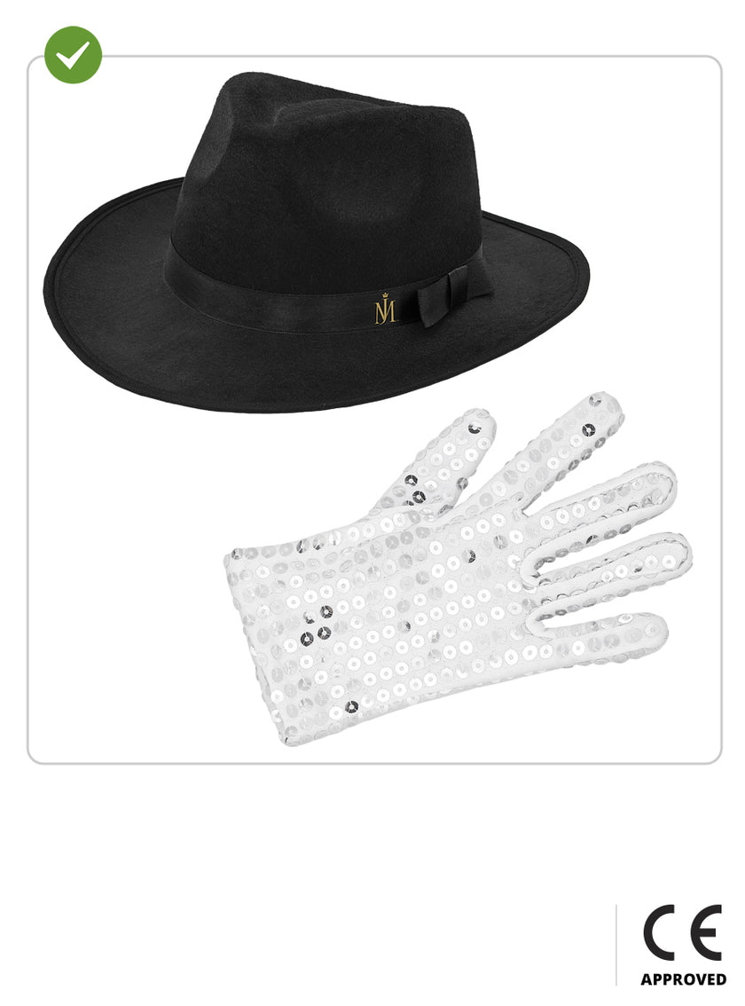 Chapeau et gant de Michael Jackson enfant