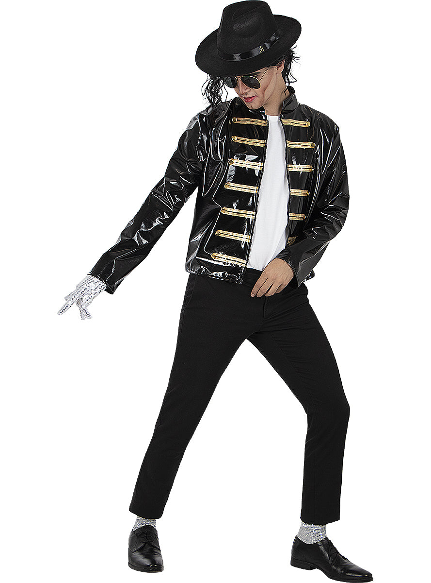 Veste militaire noire Michael Jackson adulte