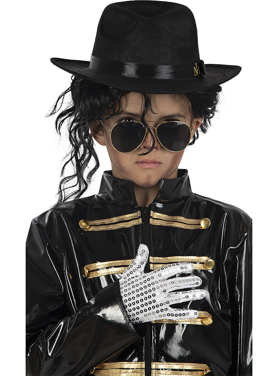 Veste militaire noire Michael Jackson enfant