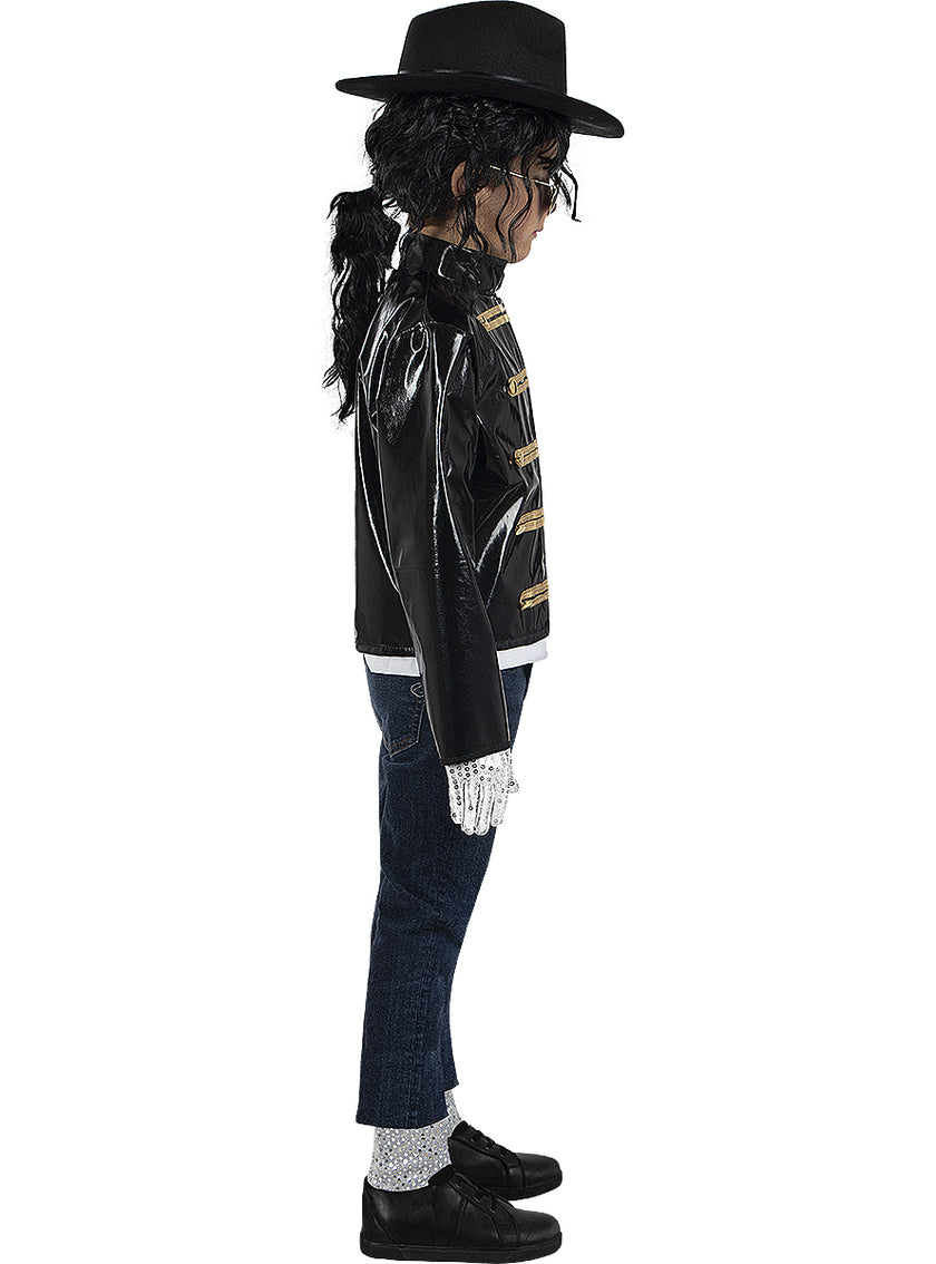 Veste militaire noire Michael Jackson enfant