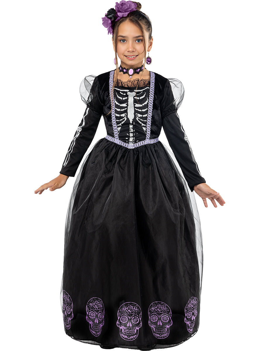 Déguisement Catrina pour fille pour le Jour des Morts