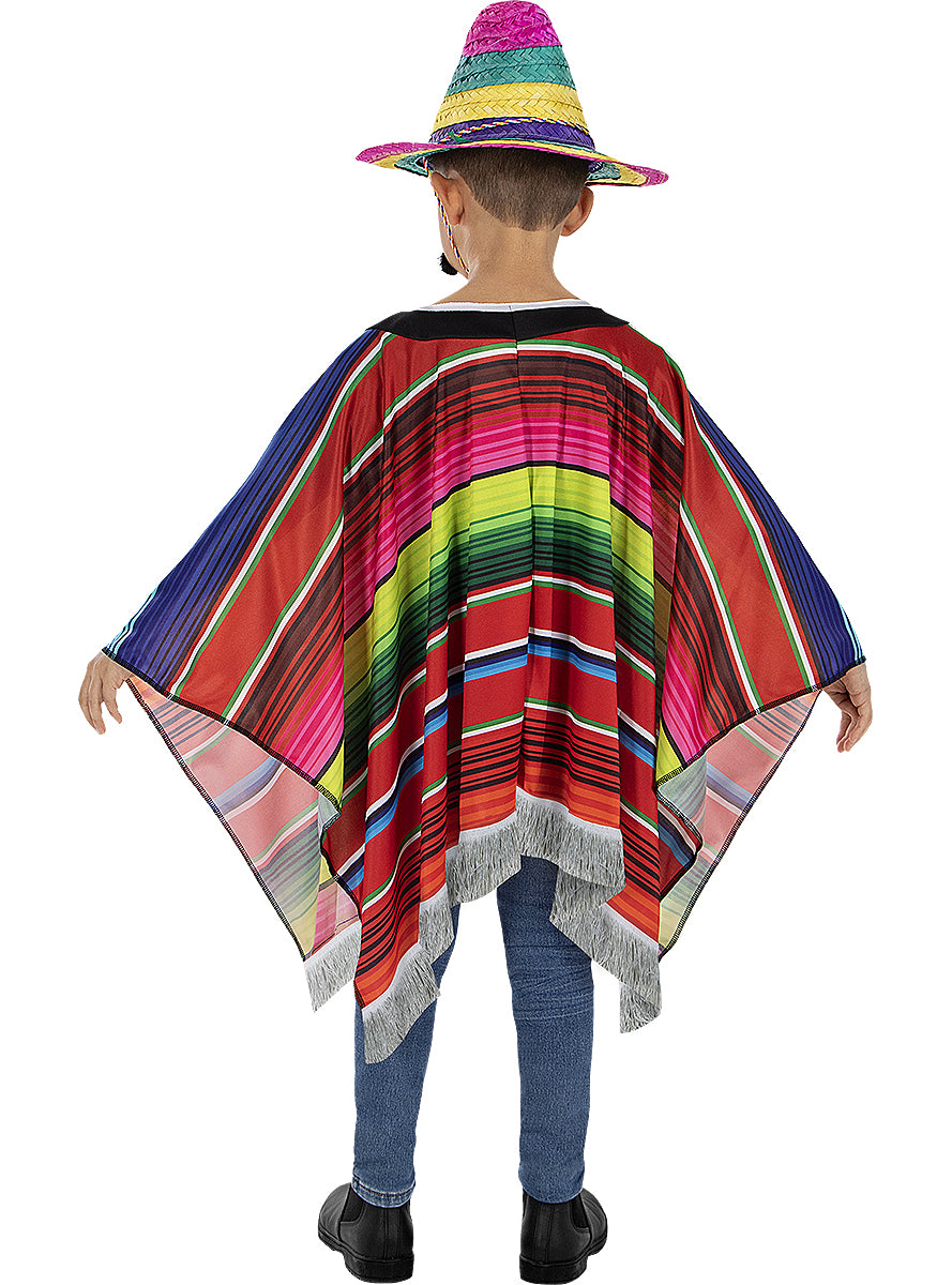 Poncho mexicain garçon