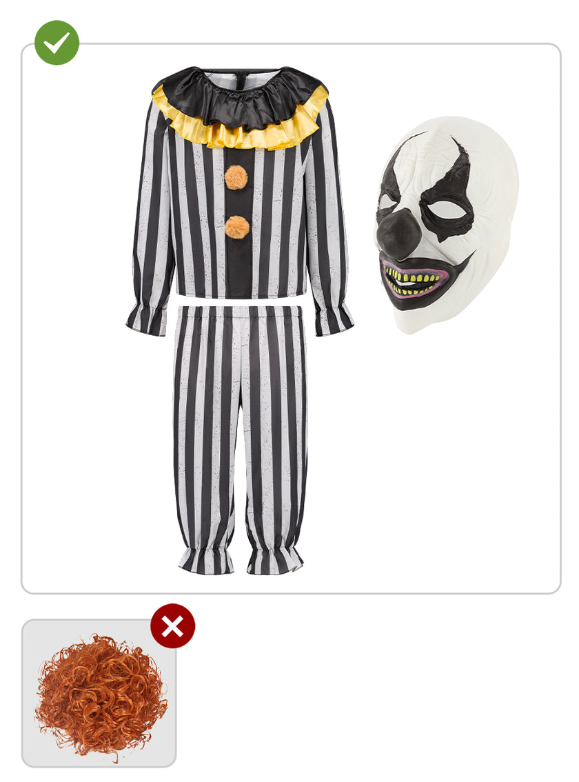 Déguisement clown tueur Deluxe homme grande taille