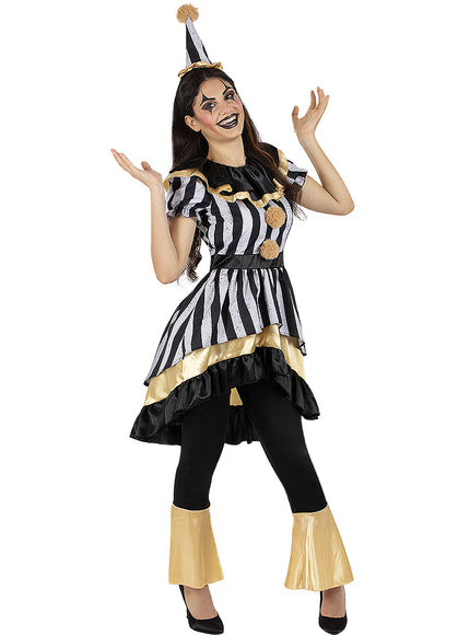 Déguisement clown tueur Deluxe femme grande taille