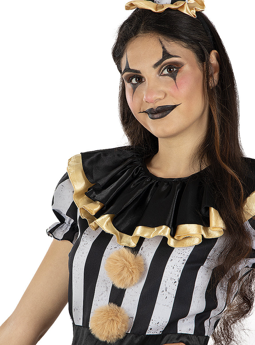 Déguisement clown tueur Deluxe femme grande taille