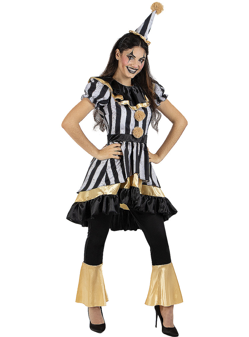 Déguisement clown tueur Deluxe femme grande taille