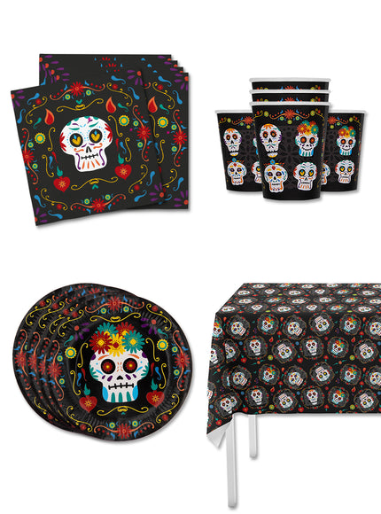 Kit décoration fête de Catrina jour des morts 8 personnes - Day of the Dead