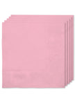 Kit décoration fête rose clair 8 personnes - Gamme couleur unie
