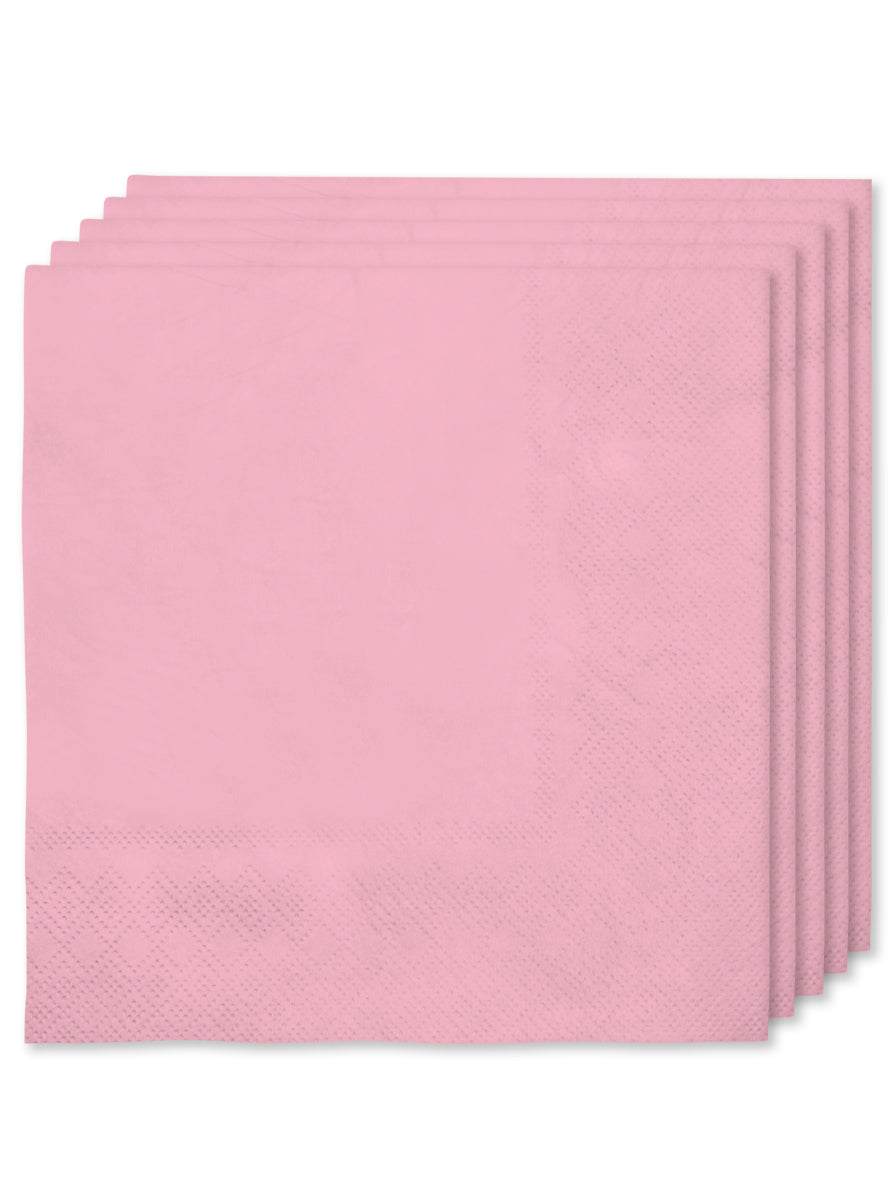 Kit décoration fête rose clair 8 personnes - Gamme couleur unie
