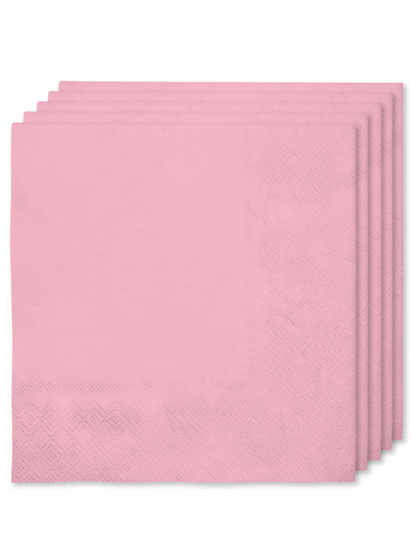 Kit décoration fête rose clair 8 personnes - Gamme couleur unie