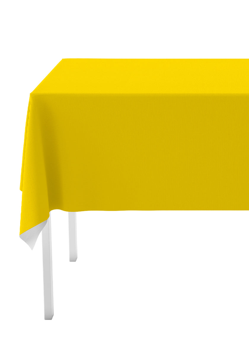 Kit décoration fête jaune 8 personnes - Gamme couleur unie