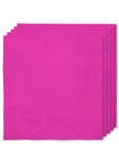Kit décoration fête fuchsia 8 personnes - Gamme couleur unie