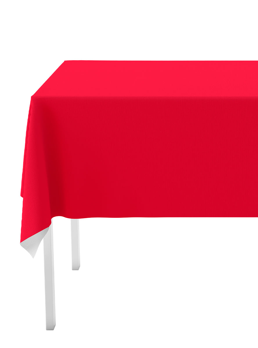 Kit décoration fête rouge 8 personnes - Gamme couleur unie