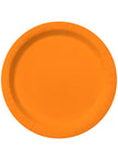 Kit décoration fête orange 8 personnes - Gamme couleur unie