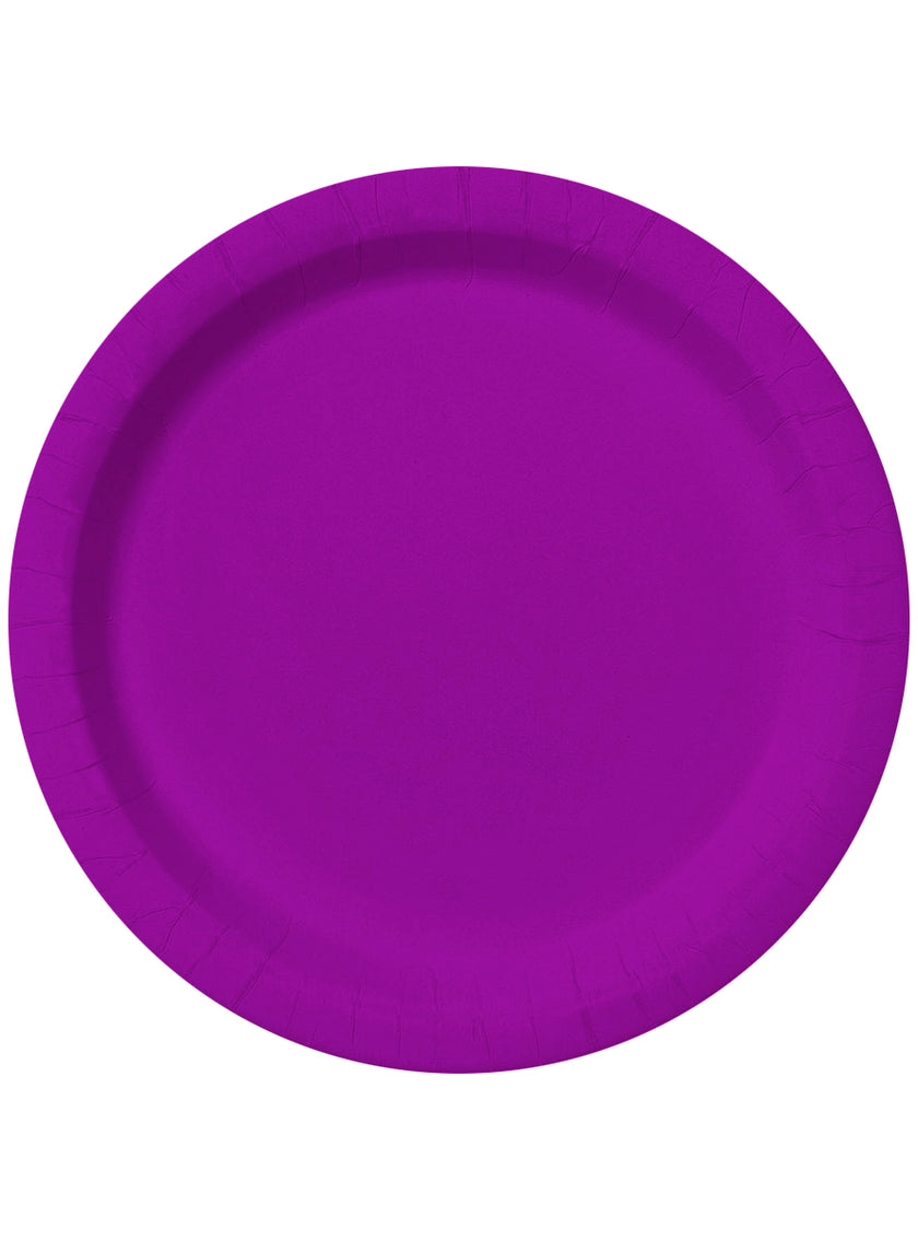 Kit décoration fête violet 8 personnes - Gamme couleur unie
