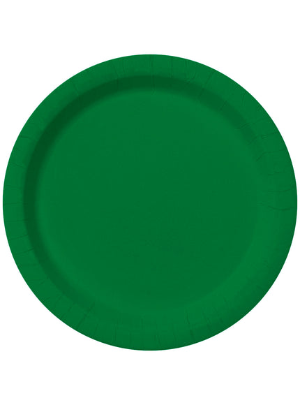 Kit décoration fête vert 8 personnes - Gamme couleur unie
