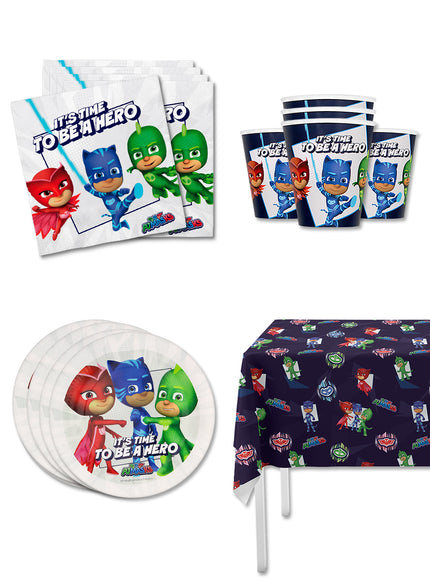 Kit décoration anniversaire Pyjamasques 8 personnes