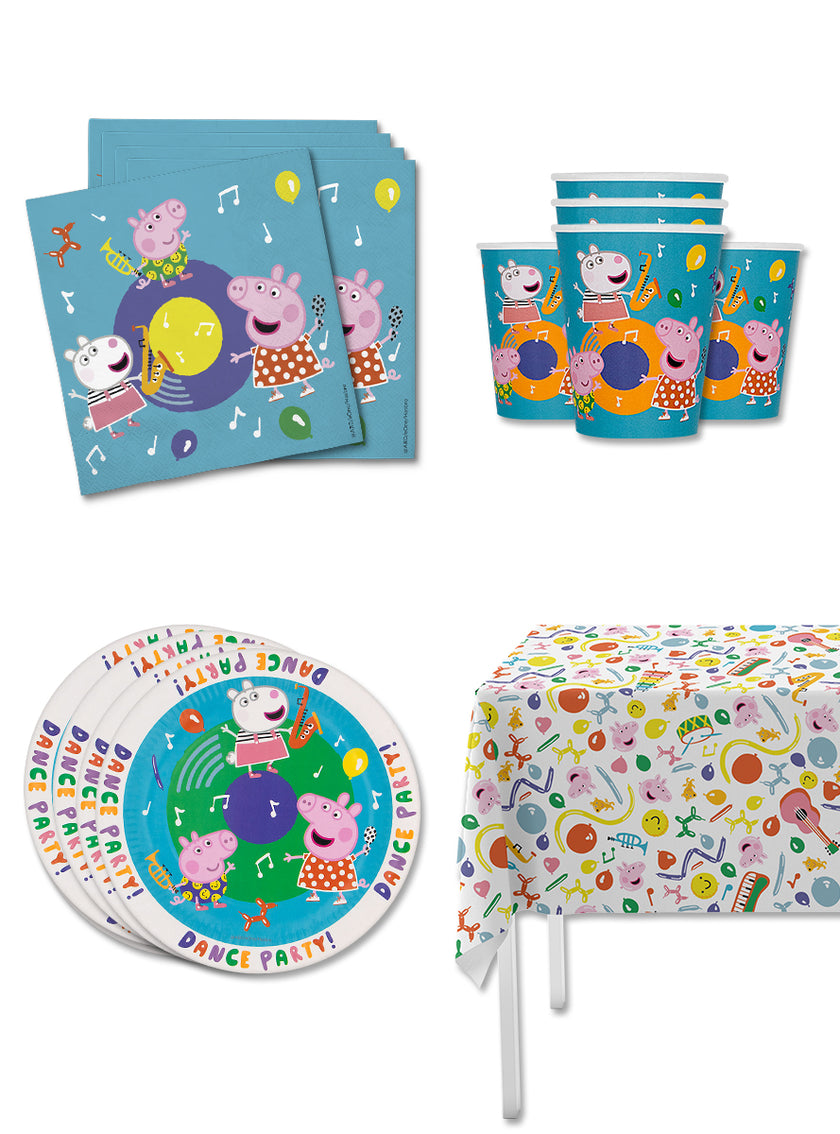 Kit décoration anniversaire Peppa pig 8 personnes