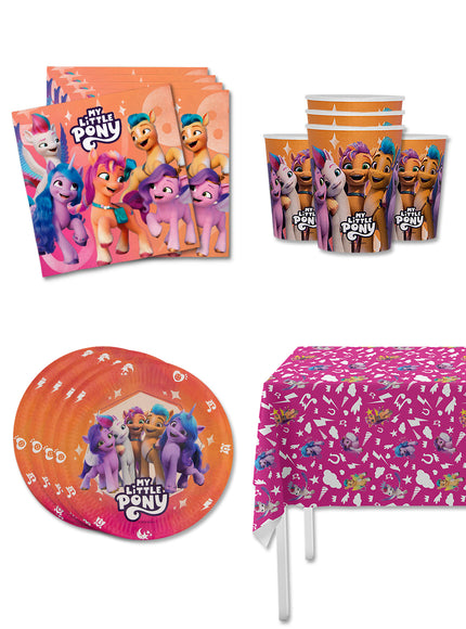 Kit décoration anniversaire My Little Pony 8 personnes