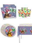 Kit décoration anniversaire Masha et l'Ours 8 personnes