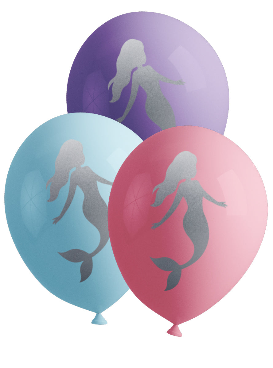 Kit décoration anniversaire sirènes Premium 8 personnes - Beautiful mermaid