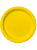Kit décoration fête jaune Premium 8 personnes - Gamme couleur unie
