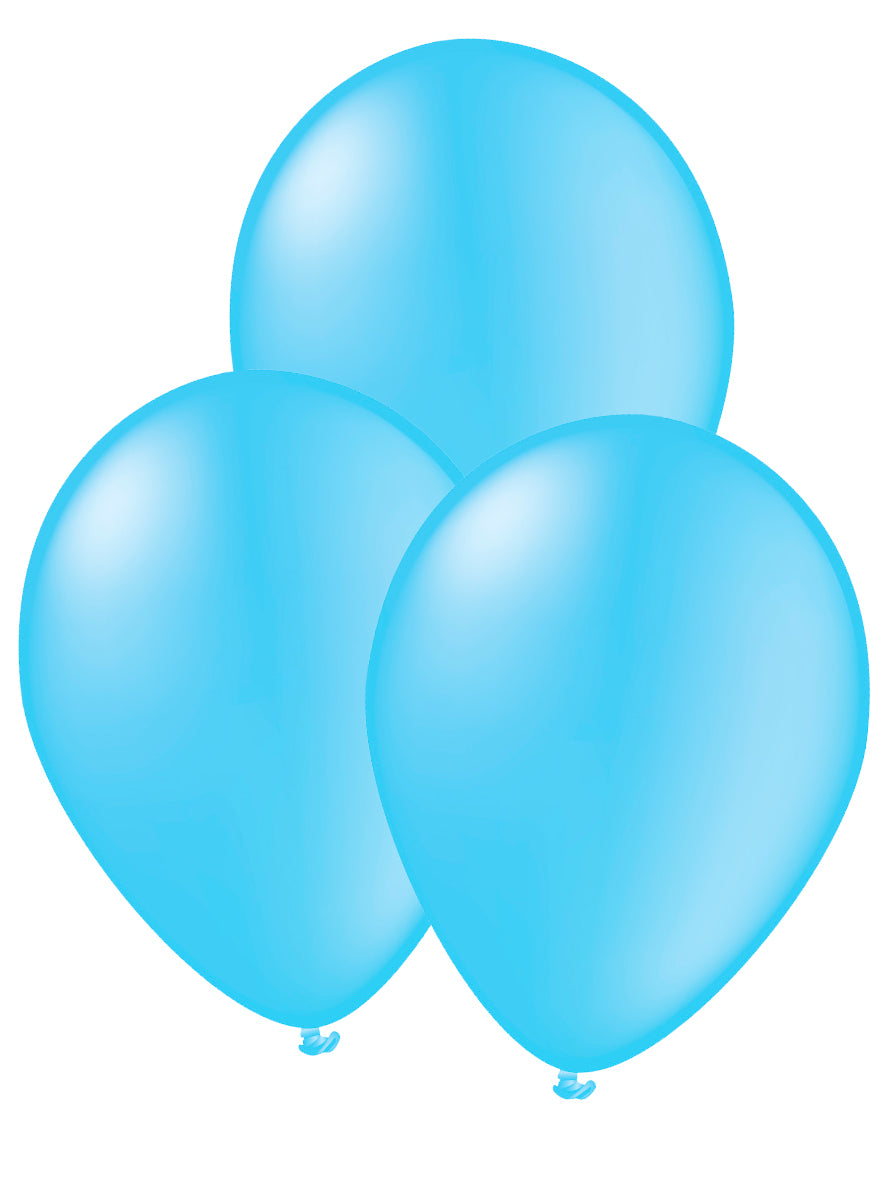 Kit décoration fête bleu ciel Premium 8 personnes - Gamme couleur unie