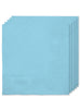 Kit décoration fête bleu ciel Premium 8 personnes - Gamme couleur unie