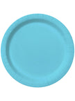 Kit décoration fête bleu ciel Premium 8 personnes - Gamme couleur unie
