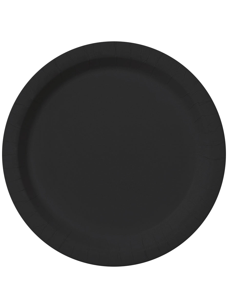 Kit décoration fête noir Premium 8 personnes - Gamme couleur unie