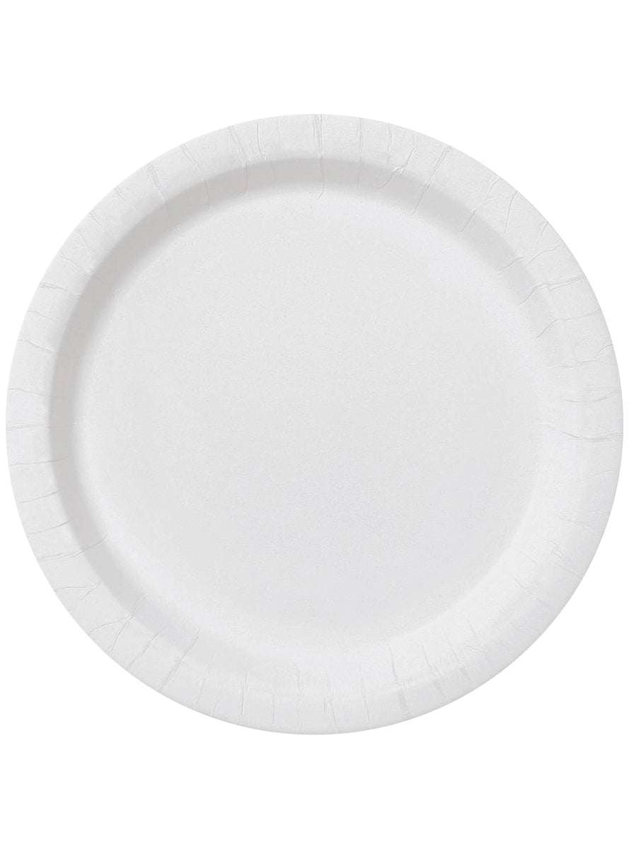 Kit décoration fête blanc Premium 8 personnes - Gamme couleur unie