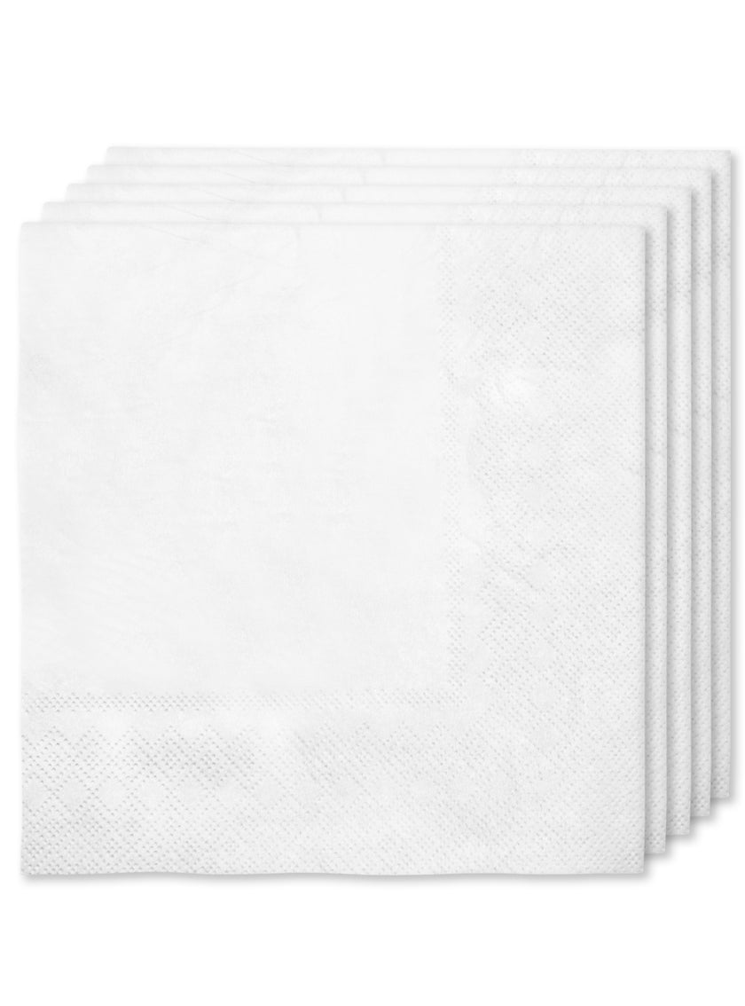 Kit décoration fête blanc Premium 8 personnes - Gamme couleur unie