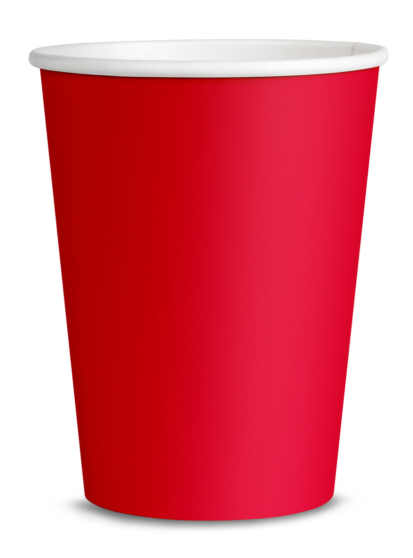 Kit décoration fête rouge Premium 8 personnes - Gamme couleur unie