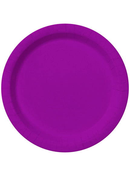 Kit décoration fête violet Premium 8 personnes - Gamme couleur unie