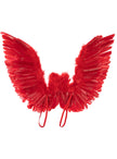 Ailes en plumes rouges